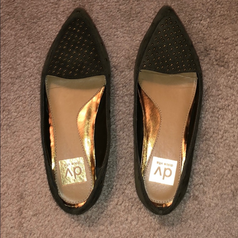 Dolce vita flats, olive green